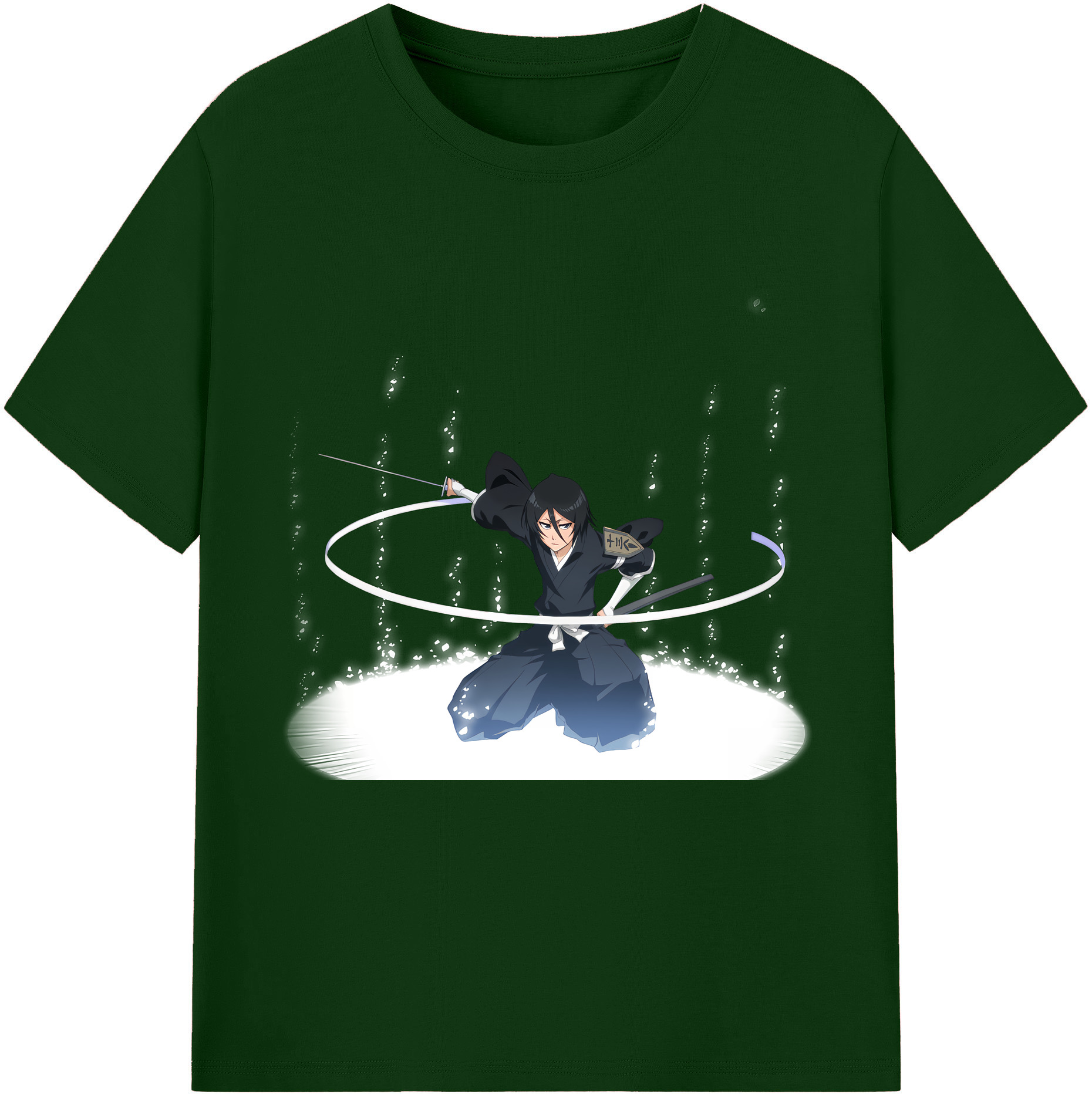（画像用） ブリーチ 朽木ルキア BLEACH Kuchiki Rukia 綿100％半袖Tシャツ（フロントプリント）